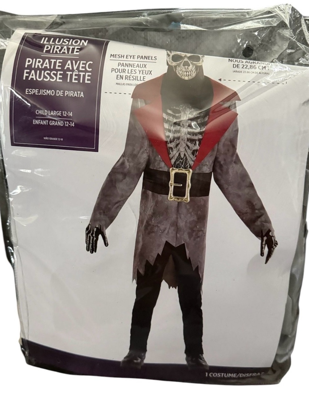 Illusion Pirate Costume L 12-14